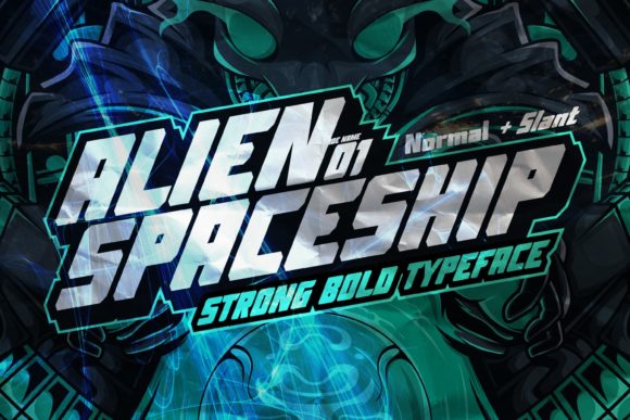 Alien Spaceship: A Futuristic Display Font for Handmade Creators