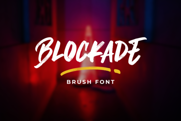 Blockade: A Bold, Urban Display Font for Handmade Brands