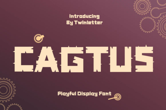 Cagtus: A Bold Display Font That Cuts Through the Feed