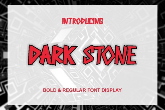 Dark Stone: A Bold Display Font for Digital Impact