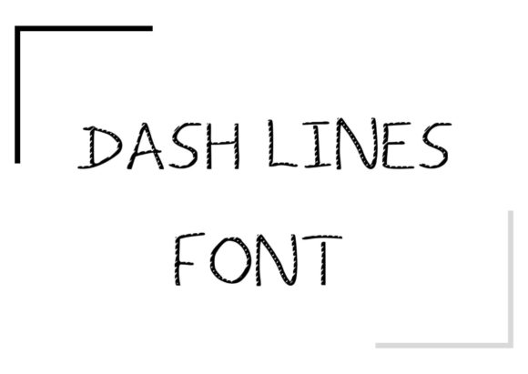 Dash Lines: A Playful Brushed Display Font for Brand Magic