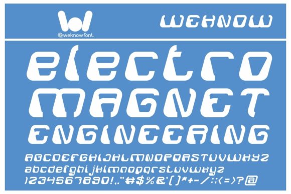 Electro Magnet: A Bold Display Font for Digital Branding