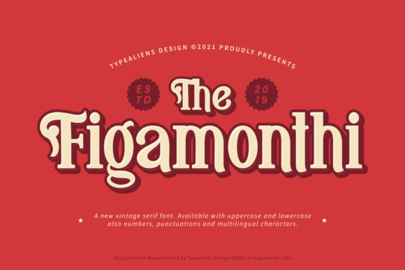 Figamonthi: A Vintage Display Font That Builds Brand Trust