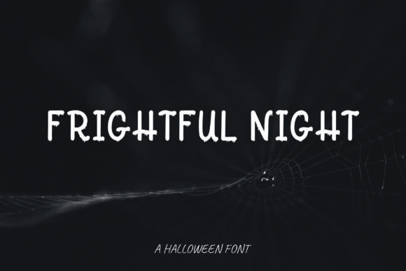 Frightful Night: A Cute & Creepy Display Font for Handmade Magic