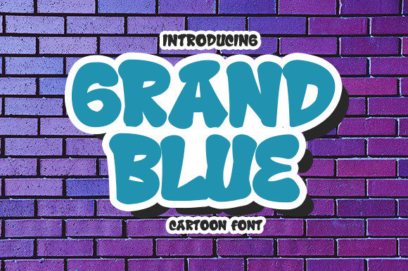 Grand Blue: A Playful Display Font That Lifts Digital Branding