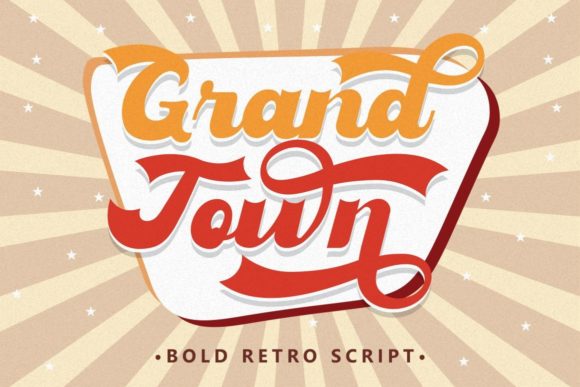 Grandtown: A Bold Display Font for Confident Branding