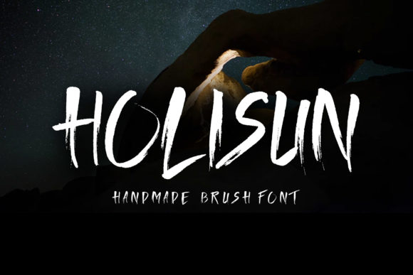 Holisun: A Brushed Urban Display Font for Digital Branding