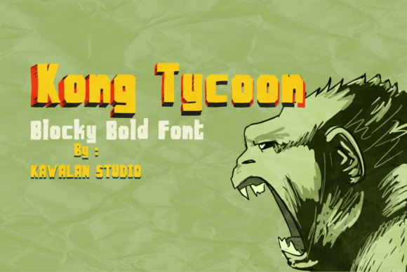 Kong Tycoon: A Bold Display Font That Makes Handmade Products Shine