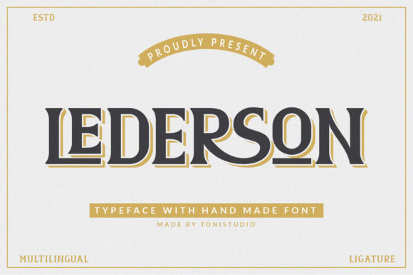 Lederson: A Bold Display Font That Commands Attention