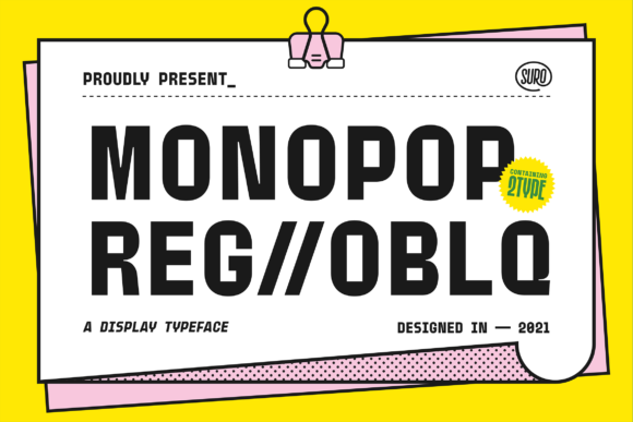 Monopop: A Playful Display Font for Digital Branding