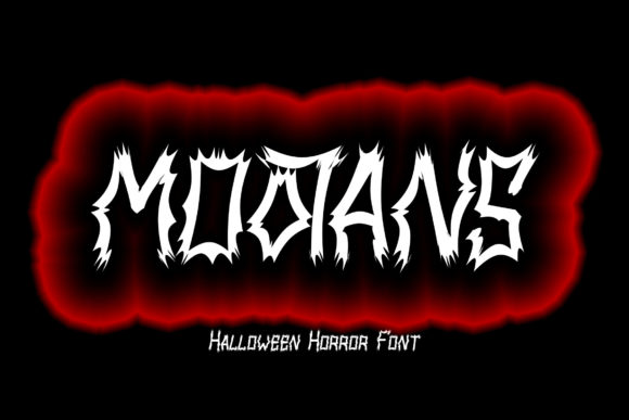 Mootans: A Spooky Display Font for Halloween Campaigns