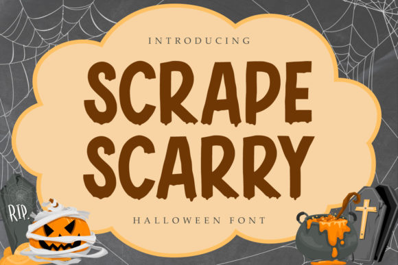 Scrape Scarry: A Spooky-Sharp Display Font for Memorable Branding