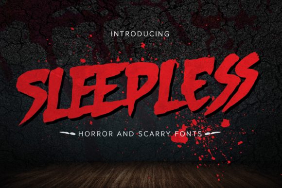 Sleepless: A Horror-Styled Display Font for Bold Digital Headlines