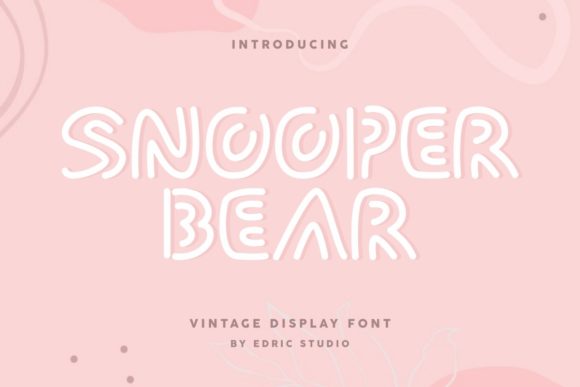 Snooper Bear: A Playful Display Font That Delivers Personality