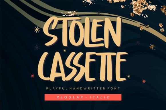 Stolen Cassette: A Display Font That Feels Like a Smile
