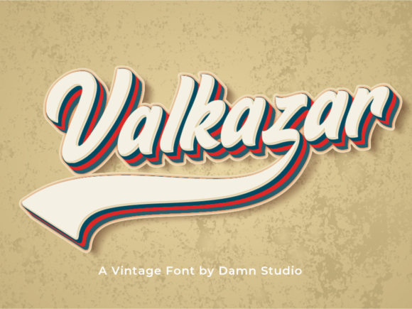 Valkazar: A Retro Display Font That Commands Attention