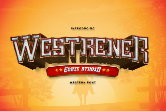 Westrener: A Bold Display Font for Handmade Labels & Printables