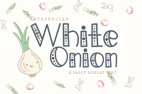 White Onion: A Chic Display Font for Handmade Labels & Printables