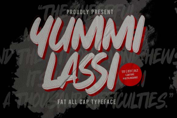 Yummi Lassi: A Graffiti Display Font That Actually Works in Real Branding