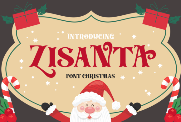 Zisanta: A Festive Display Font for Handmade Creators